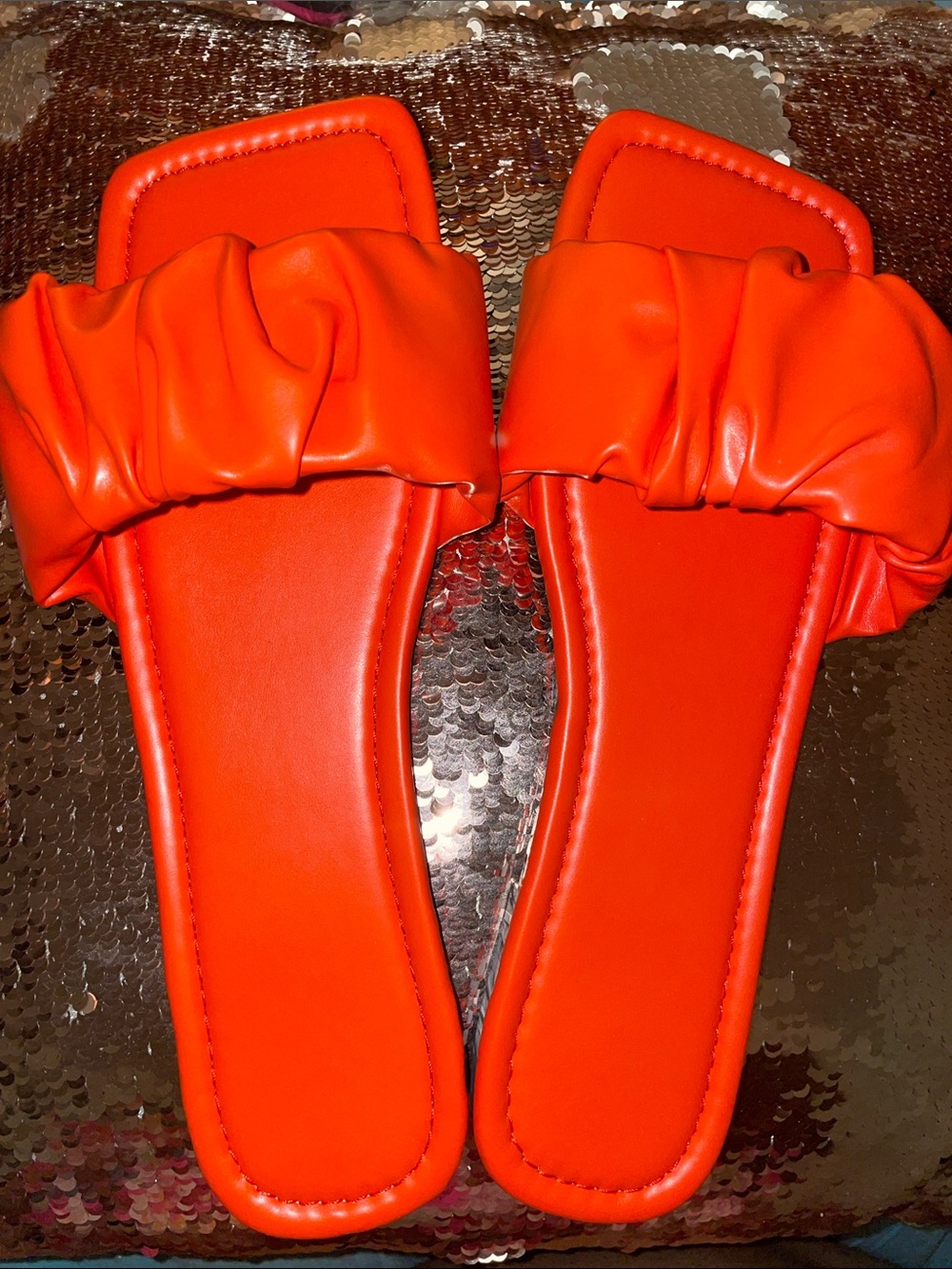 Orange Runched Slides